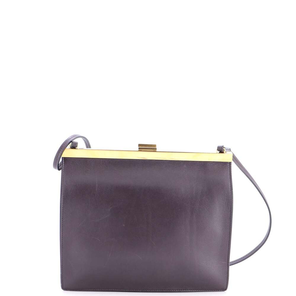 Celine Clasp Crossbody Bag Leather Mini #254832C78B - Picture 3 of 7